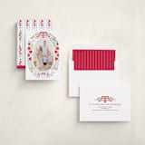 "Swan Carols" - Holiday Cards in Stocking by Cindy Reynolds - Assembled