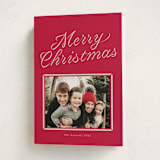 "frame ribbon" - Holiday Cards in Candy Cane by Vivian Yiwing - Folded Card
