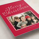 "frame ribbon" - Holiday Cards in Candy Cane by Vivian Yiwing - Detail