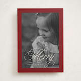 "Boldly Merry" - Holiday Cards in Garnet by Karen Kaul - Front