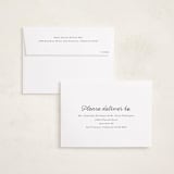 "Script Note" - Holiday Cards in Cotton by Baumbirdy - FREE Recipient Addressing