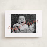 "Laughing" - Holiday Cards in Cider by Christie Garcia - Front