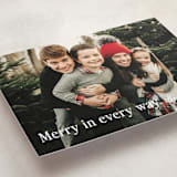 "Merry In Every Way" - Holiday Cards in Snow by Paper Raven Co. - Detail