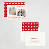 "Far From Calm" - Holiday Cards in Cranberry by Melissa Egan of Pistols - Assembled
