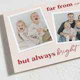 "Far From Calm" - Holiday Cards in Cranberry by Melissa Egan of Pistols - Detail