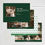 "Family is a gift" - Holiday Cards in Juniper by Jessica Corliss - Back of Card Options