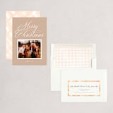 "simple stacked" - Holiday Cards in Cookie Dough by Vivian Yiwing - Assembled