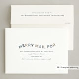 "Ha Ha Ha" - Holiday Cards in Winter by Angela Garrick - FREE Recipient Addressing