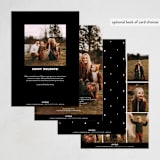 "That tracks" - Holiday Cards in Penguin by Lea Delaveris - Back of Card Options