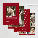 "Remember" - Holiday Cards in Candy Cane by Hudson meet Rose - Back of Card Options