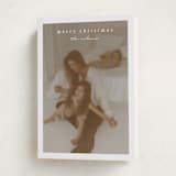 "Simplest border" - Holiday Cards in Snow by Stacey Meacham - Folded Card