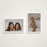 "Simplest border" - Holiday Cards in Snow by Stacey Meacham - Photo Orientation Options