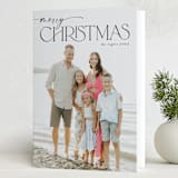 "Holiday Fun and Cheer" - Holiday Cards in Charcoal by Chris Griffith - Folded Card