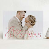 "Merry Season" - Holiday Cards in Berry by Michelle Taylor - Front