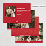 "Merry Season" - Holiday Cards in Berry by Michelle Taylor - Back of Card Options