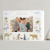 "Joyful Nativity" - Holiday Cards in Sand by Paper Sun Studio - Folded Card
