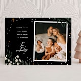 "Silent Night" - Holiday Cards in Midnight by Leah Bisch - Front