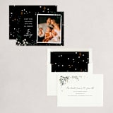 "Silent Night" - Holiday Cards in Midnight by Leah Bisch - Assembled