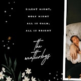 "Silent Night" - Holiday Cards in Midnight by Leah Bisch - Detail