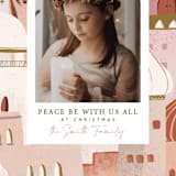 "Bethlehem Christmas" - Holiday Cards in Blush by Christina Cesario - Detail