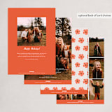 "Merry Arch" - Holiday Cards in Persimmon by Jen Owens - Back of Card Options