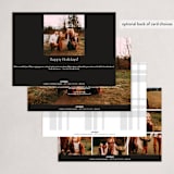 "God of hope Romans 15:13" - Holiday Cards in Midnight by Design Lotus - Back of Card Options