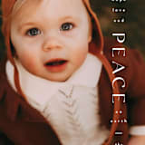 "Prayer of Peace" - Holiday Cards in Snowfall by Sandra Picco Design - Detail