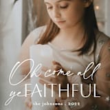 "come all ye faithful" - Holiday Cards in Froth by Liz Conley - Detail