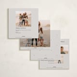 "Joyful Square" - Holiday Cards in Smoke by taylorVdesign - Back of Card Options