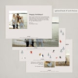 "Minimalist Festive Edition" - Holiday Cards in Winter Vibes by Design Lotus - Back of Card Options