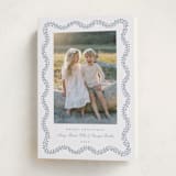 "Festive Greens" - Holiday Cards in French Blue by Alston Foster - Folded Card