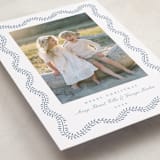 "Festive Greens" - Holiday Cards in French Blue by Alston Foster - Detail