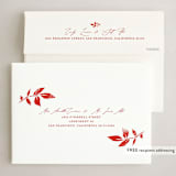 "Branching Out" - Holiday Cards in Mulled Wine by Olivia Raufman - FREE Recipient Addressing