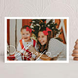 "Very Merry" - Holiday Cards in Snow by Brandy Folse - Front