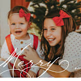 "Very Merry" - Holiday Cards in Snow by Brandy Folse - Detail