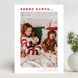 "Sorry Santa" - Holiday Cards in Candy Cane by raven erebus - Front