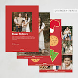 "Sorry Santa" - Holiday Cards in Candy Cane by raven erebus - Back of Card Options