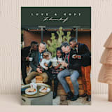 "Love & Hope" - Holiday Cards in Evergreen by Erin L. Wilson - Front
