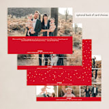 "Pure Joy To The World" - Holiday Cards in Cranberry by fatfatin - Back of Card Options