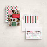 "Festive Collage" - Holiday Cards in Peppermint by Olivia Williams - Assembled