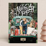 "Soft and Merry Branches" - Holiday Cards in Snow by Makewells - Front