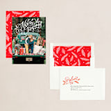 "Soft and Merry Branches" - Holiday Cards in Snow by Makewells - Assembled