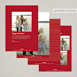 "Elegant frame" - Holiday Cards in Crimson by Annie Shapiro - Back of Card Options