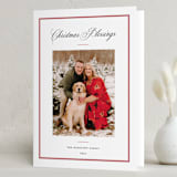 "Elegant frame" - Holiday Cards in Crimson by Annie Shapiro - Folded Card