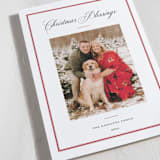 "Elegant frame" - Holiday Cards in Crimson by Annie Shapiro - Detail