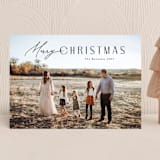 "Curvy" - Holiday Cards in Coal by Carolyn MacLaren - Front
