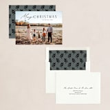 "Curvy" - Holiday Cards in Coal by Carolyn MacLaren - Assembled