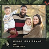 "Festive Holiday" - Holiday Cards in Berry by Paula Pecevich - Detail