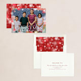 "Brilliant Bokeh" - Holiday Cards in Rudolf's Nose by Melissa Egan of Pistols - Assembled