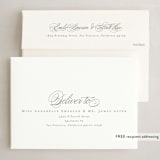 "Elegant Adore Him" - Holiday Cards in Snow by Brianne Larsen - FREE Recipient Addressing